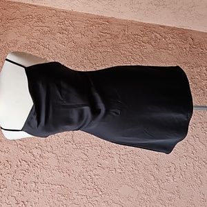 Black straps mini dress size 2